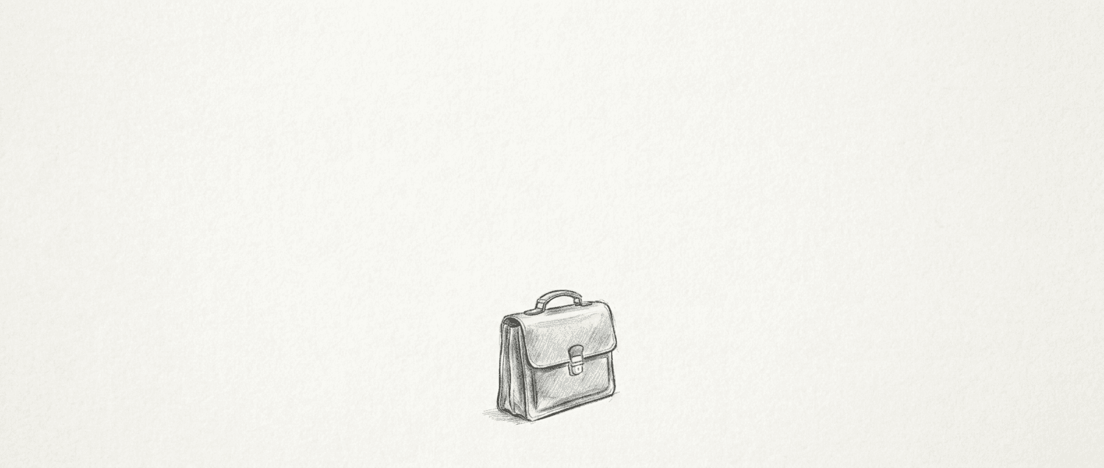 A sketch of a briefcase.